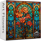 Puzzle „Blumen aus Buntglas“ 1000 Teile